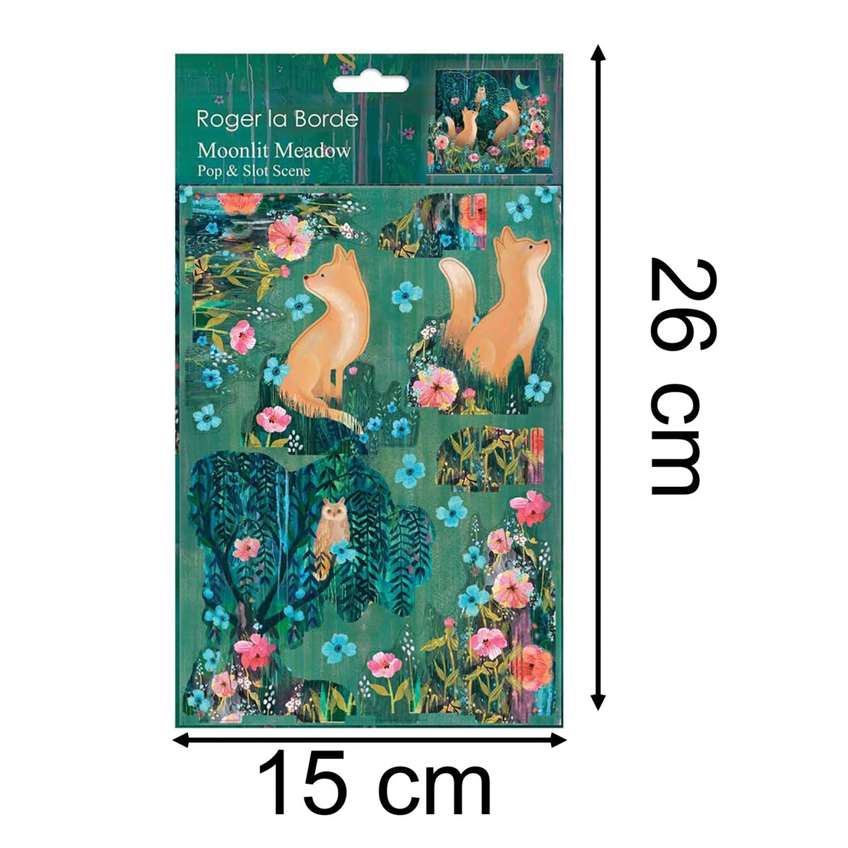 Moonlit Meadow Pop & Slot 3D Decoration | Build Your Own Flora & Fauna Diorama Ornament - Tophatter Daily Deals