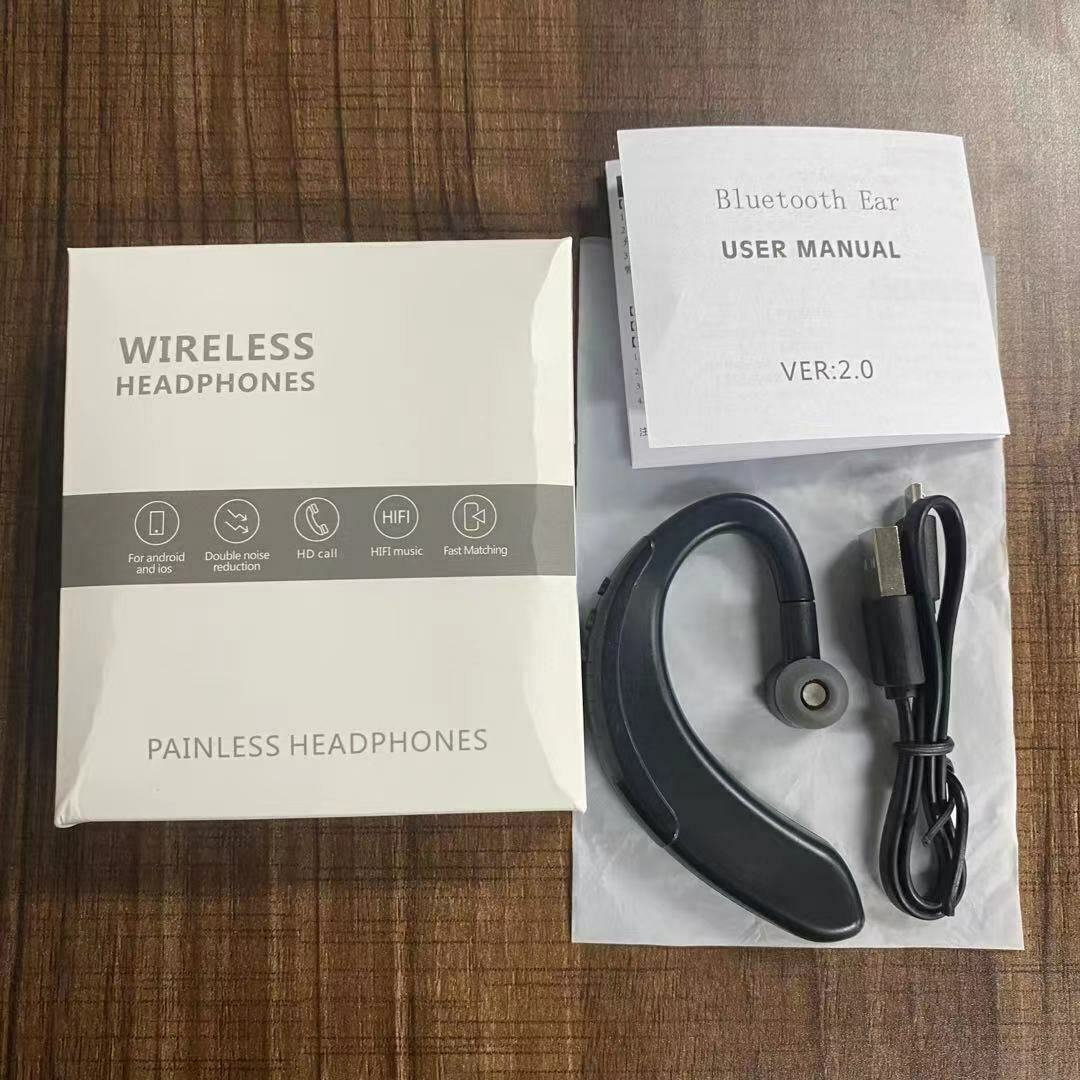 Bluetooth 5.0 Earpiece Driving Trucker Wireless Headset Earbuds Noise Cancelling 5 - Tophatter Daily Deals