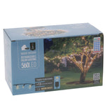 560 Warm White LED Outdoor Solar Fairy Lights 13 Modes, Timer & Remote Control String Lights - Tophatter Daily Deals