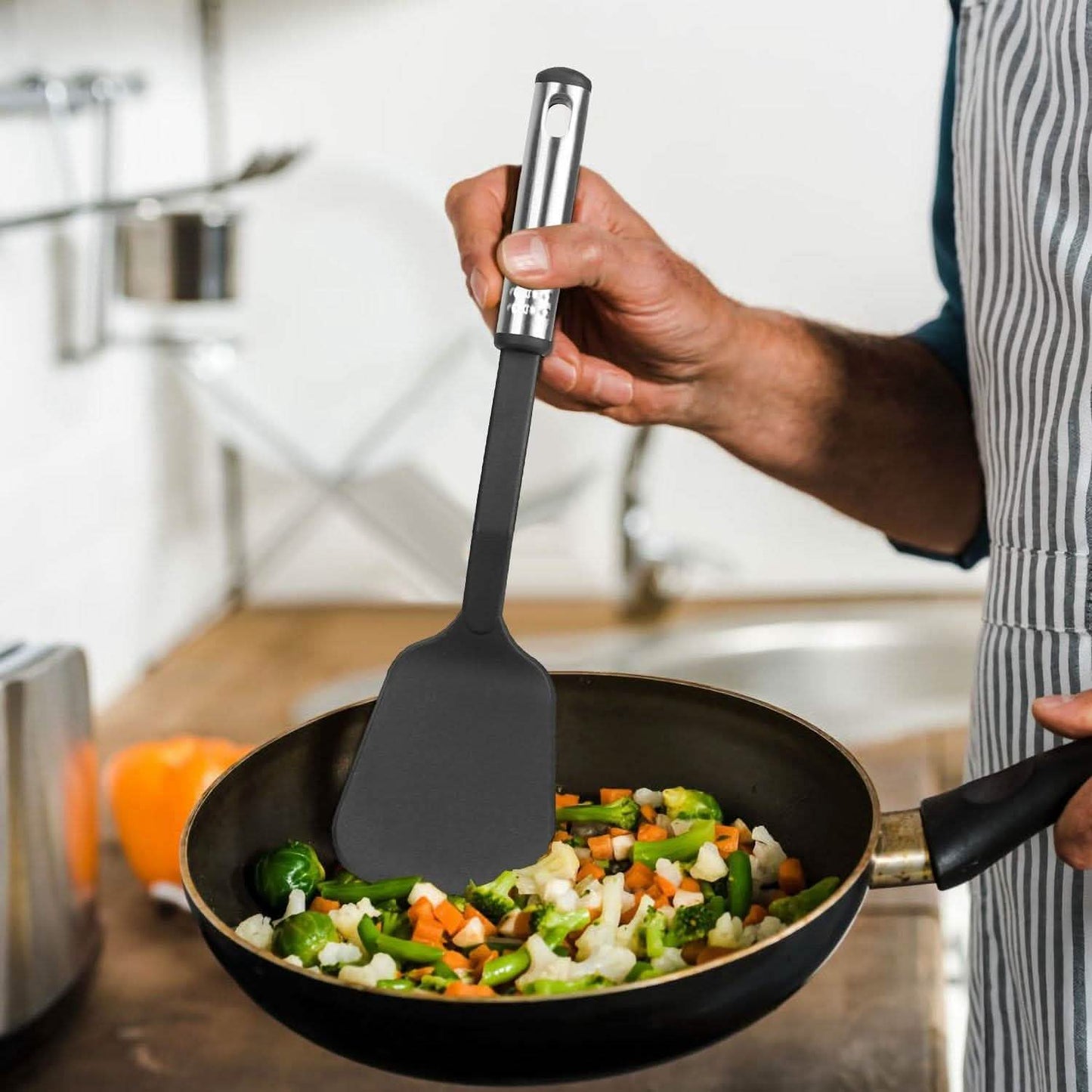 23-Piece Set: Kitchen Utensil Set Stainless Steel Nylon Kitchen Tools & Gadgets - Tophatter Daily Deals