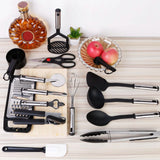23-Piece Set: Kitchen Utensil Set Stainless Steel Nylon Kitchen Tools & Gadgets - Tophatter Daily Deals