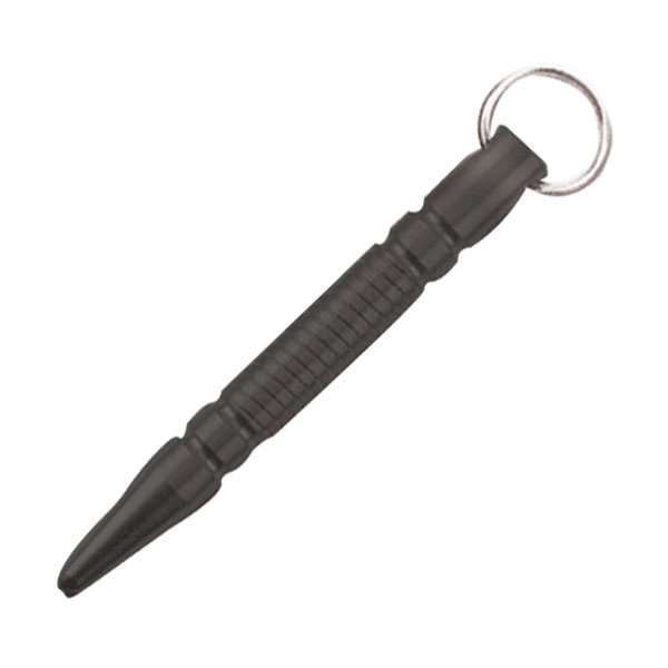 Black Kubotan With Key Ring - Pointed Tip - TOPHATTER'S ARMORY DEALS Collectible Weapons - Tophatter Daily Deals