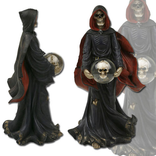 6.5 Inch Height, 3.2 Inch Wide. Grim reaper holding crystal Collectible Weapons - Tophatter Daily Deals