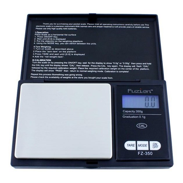 Fuzion Professional Digital Pocket Scale 350g x 0.1g - Black - TOPHATTER'S ARMORY DEALS Collectible Weapons - Tophatter Daily Deals