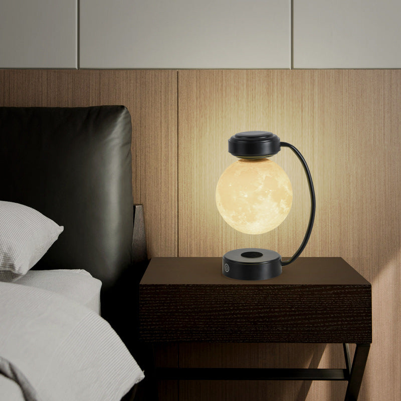 3D LED Moon Night Light Wireless Magnetic Levitating Rotating Floating Ball Lamp For School Office Bookshop Home Decoration 0 - Tophatter Daily Deals