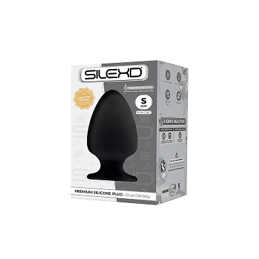 Silexd Plug Model 1 (Black) – Premium Dual Density Silicone Small 9cm Butt Plug > Anal Range > Butt Plugs - Tophatter Daily Deals