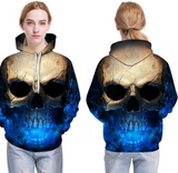 3D Skull Hoodie 0 - Tophatter Daily Deals