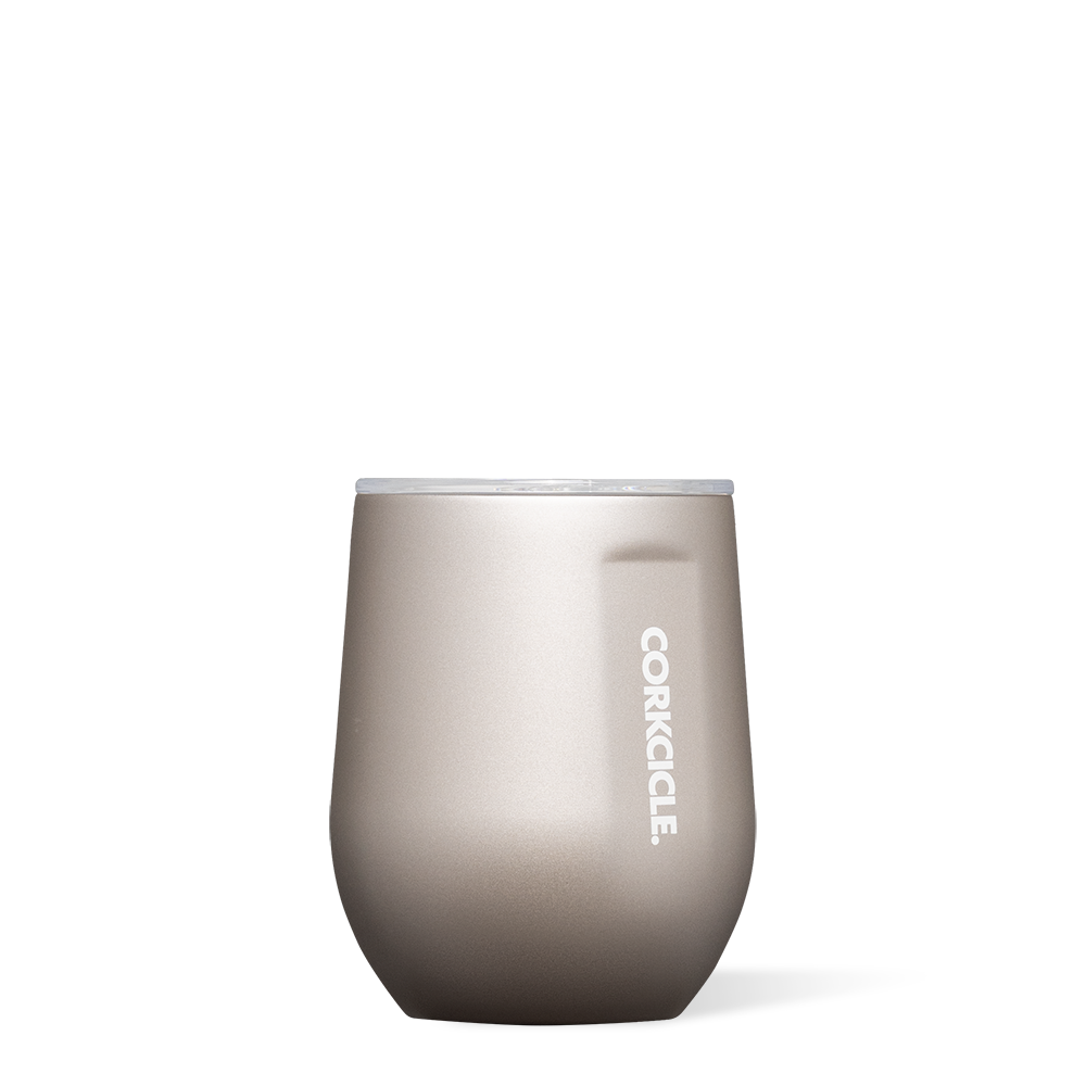 Pure Taste Stemless by CORKCICLE. Latte Oat Milk 12oz Stemless - Tophatter Daily Deals