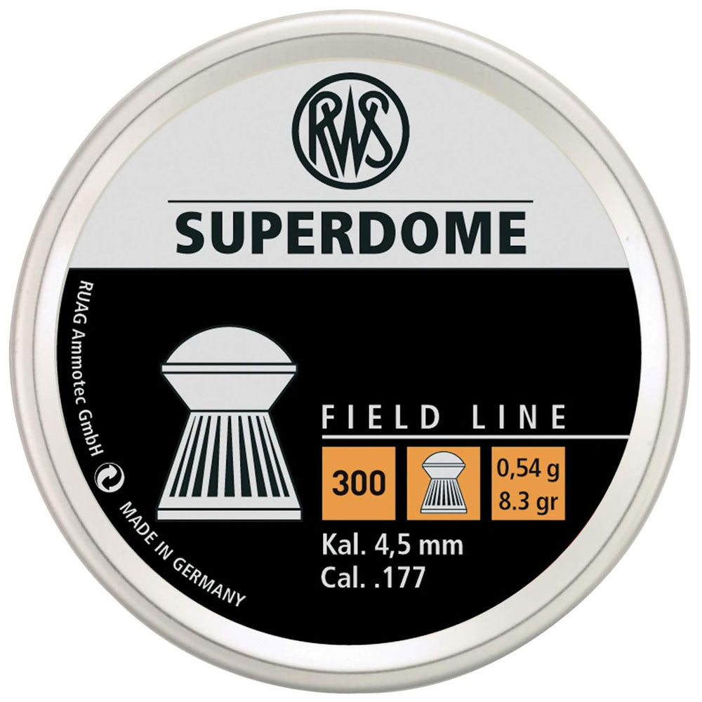 RWS Superdome Field Line Airgun Pellets .177 Caliber, 8.3 Grains, 300 Count - Tophatter's Inc. Weapons Store Online Collectible Weapons - Tophatter Daily Deals
