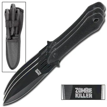 Zombie Killer 3 Piece Throwing Knives - Decimator - Tophatter Daily Deals