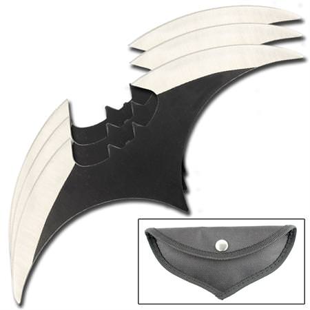 3 Piece Legendary Dark Wing Midnight Thrower Set - TOPHATTER'S ARMORY DEALS Collectible Weapons - Tophatter Daily Deals