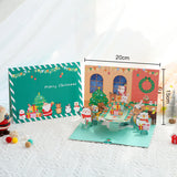 3d Christmas Greeting Card Stereo Christmas Tree Card Creative Christmas Dinner 0 - Tophatter Daily Deals