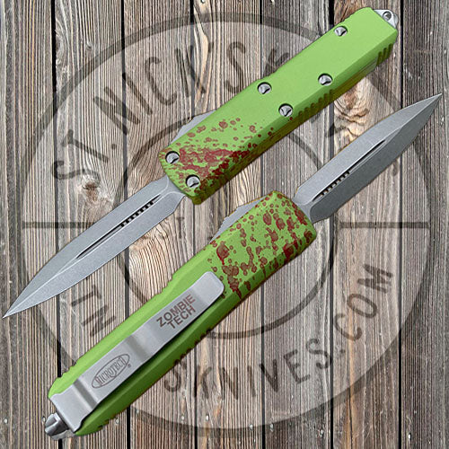 Micrtoech - UTX-85 ZOMBIE TECH - DE STONEWASH STANDARD - 232-10Z Automatic Knives - Tophatter Daily Deals
