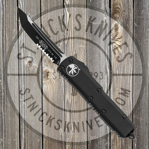 Microtech - UTX-85 T/E OTF Automatic Knife Tactical (3.125" Black Serrated) 233-2T Knives - Tophatter Daily Deals