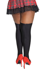 Coquette - 23338 - Stay Up Stockings - Black Lingerie - Tophatter Daily Deals