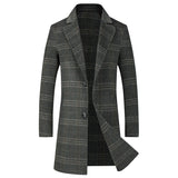 Warm Refined Men's Overcoat - Longline, Wool, Citywear 3D Changing Face Moving Picture Frame - Tophatter Daily Deals
