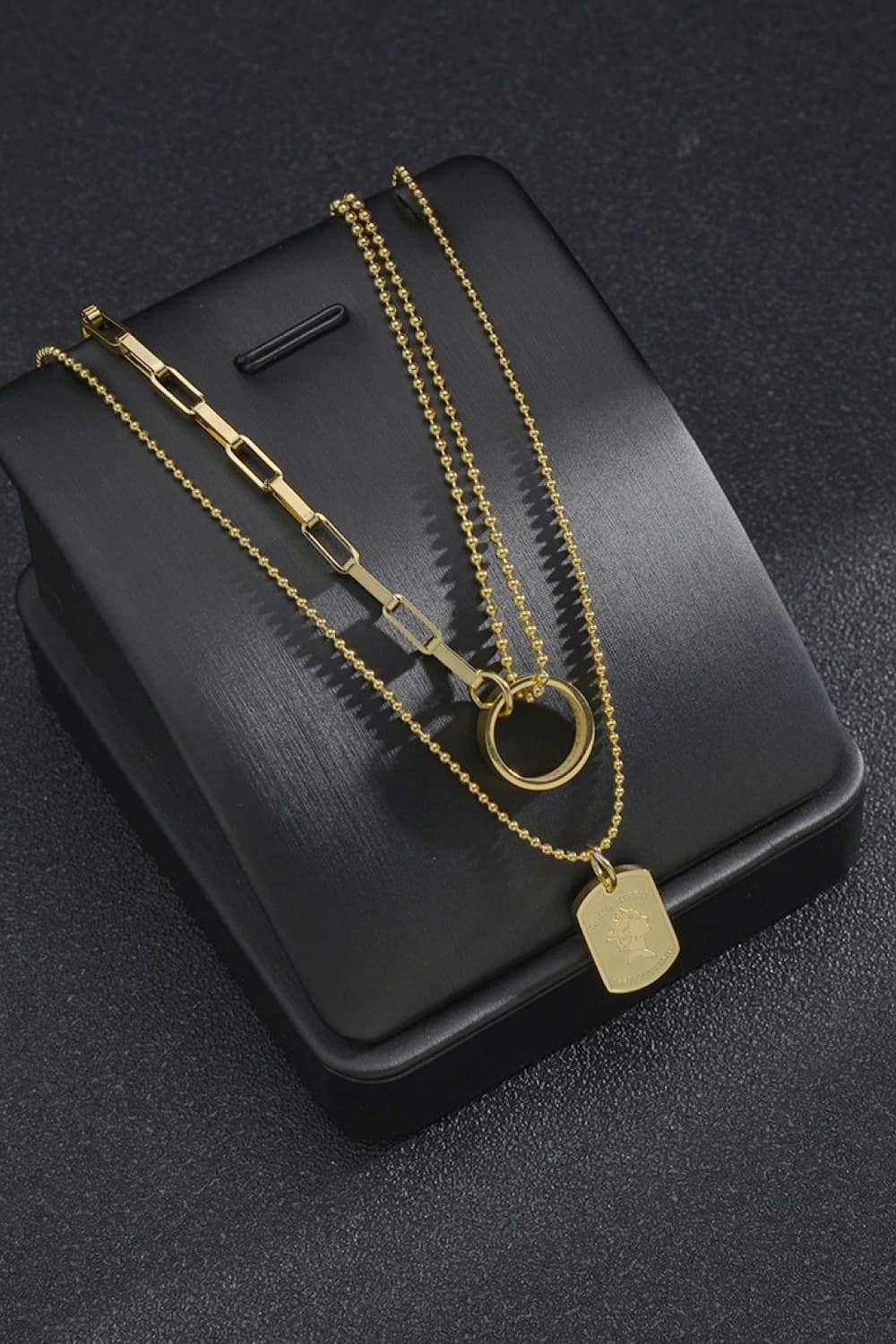 Stainless Steel Tag Pendant Necklace Necklaces - Tophatter Daily Deals