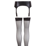 NOXQSE Wet Look Suspender Belt And Stockings > Clothes > Hosiery > Garterbelt Sets - Tophatter Daily Deals