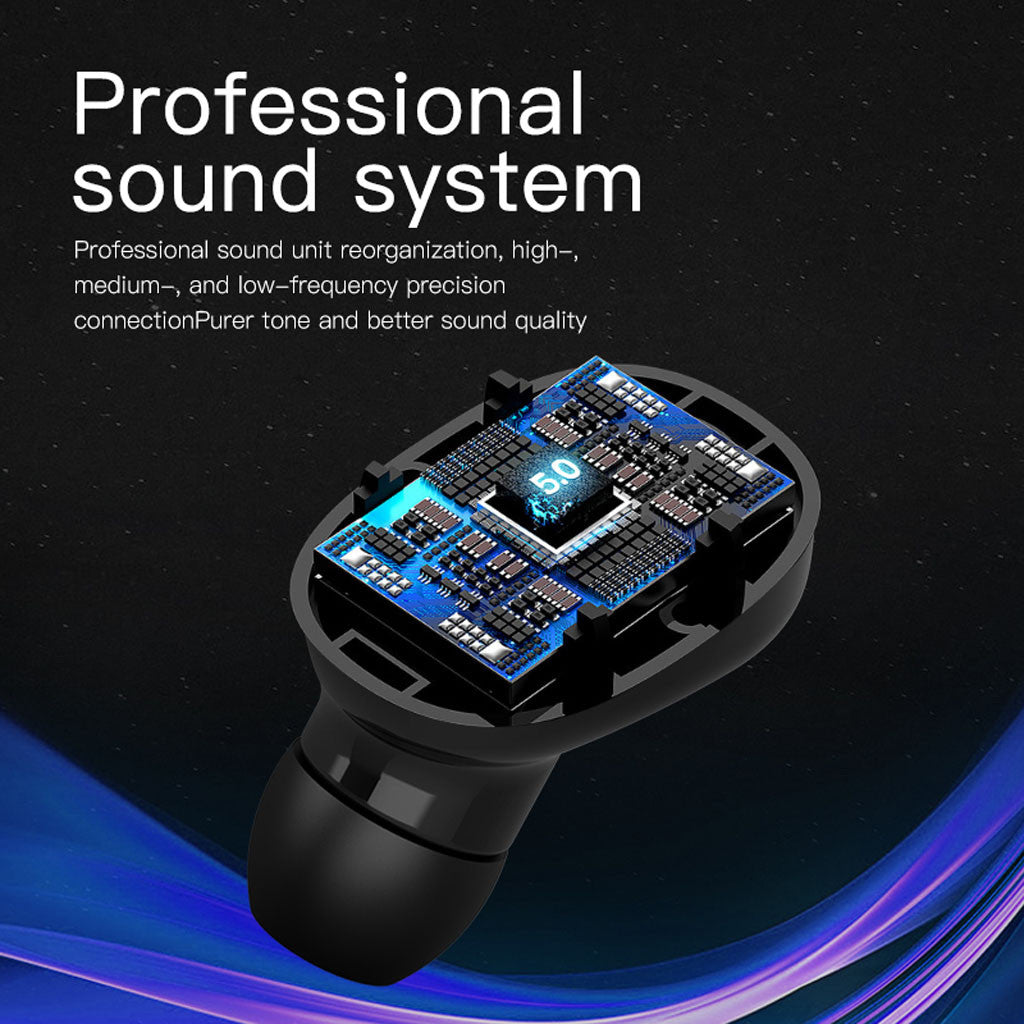 Bluetooth Wireless In-Ear Stereo Earphones Digital Charging Box New Bluetooth Headset 0 - Tophatter Daily Deals