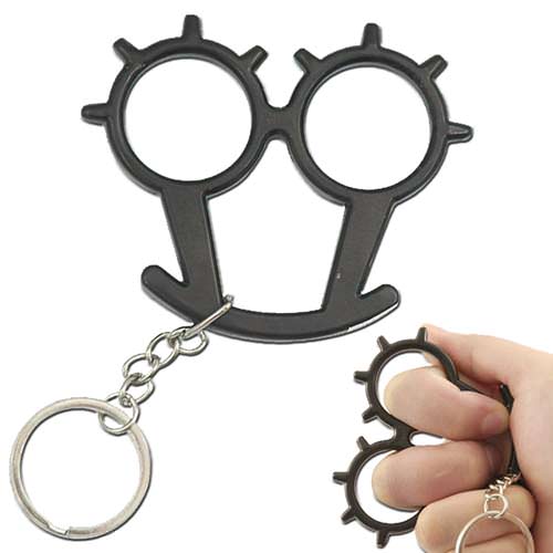 Self Defense Spikes Knuckle Duster Mini Keychain - Tophatter Daily Deals