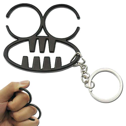 Self Defense Frogger Keychain Mini Knuckle Black - TOPHATTER'S ARMORY DEALS Collectible Weapons - Tophatter Daily Deals