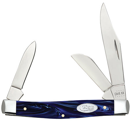 Case Medium Stockman - Blue Pearl Kirinite - 23442 - Tophatter Daily Deals
