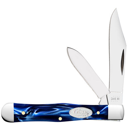 Case Small Swell Center Jack - Blue Pearl Kirinite - 23444 Knives - Tophatter Daily Deals