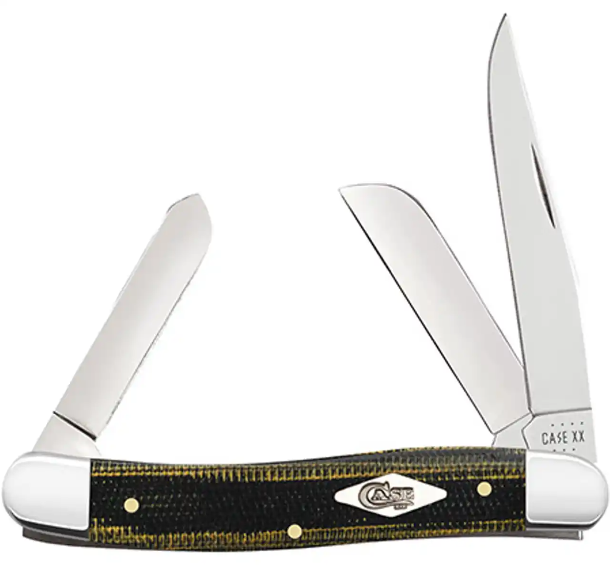 Case Medium Stockman - Green and Black Micarta - 23471 - Tophatter Daily Deals