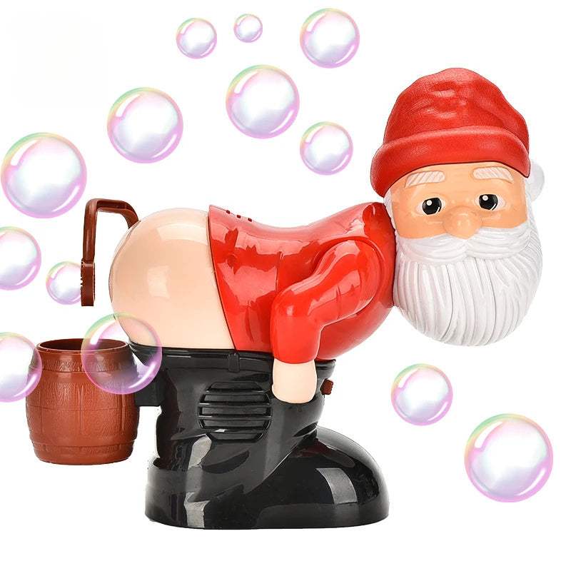 Electric Santa Claus Bubbles Machine Blowing Bubbles Music Light Entertainment Toy Prank Funny Ornament Christmas Gifts Christmas Decorations Bracelets - Tophatter Daily Deals