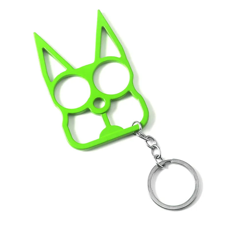 Black Cat Self Defense Keychain Green - Tophatter Daily Deals