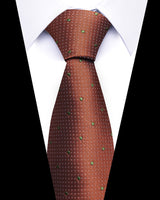 Men's Neckties - Formal Classic Patterned Tie (50 Style Options) Autumn Bronze Pin Dot Belts & Ties - Tophatter Daily Deals