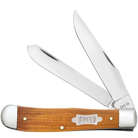 Case Trapper - Natural Canvas Micarta - 23690 Traditional Knives - Tophatter Daily Deals