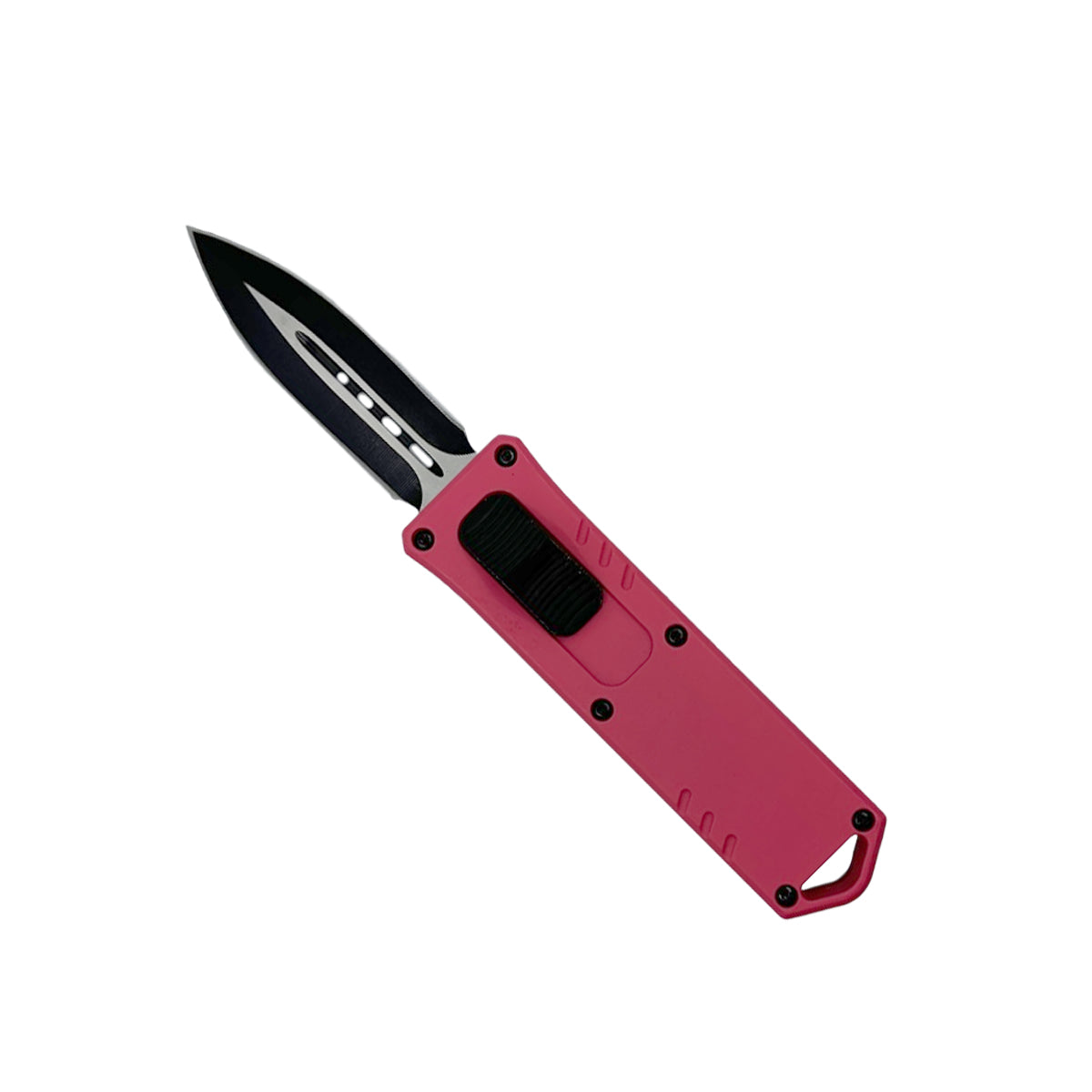 4.5" Dagger Blade OTF Knife w/ Belt Clip Pink - Tophatter Daily Deals