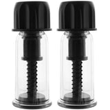 nipple play Vacuum Twist Suckers in Black Bondage and Fetish > Nipple Stimulators & Clamps - Tophatter Daily Deals