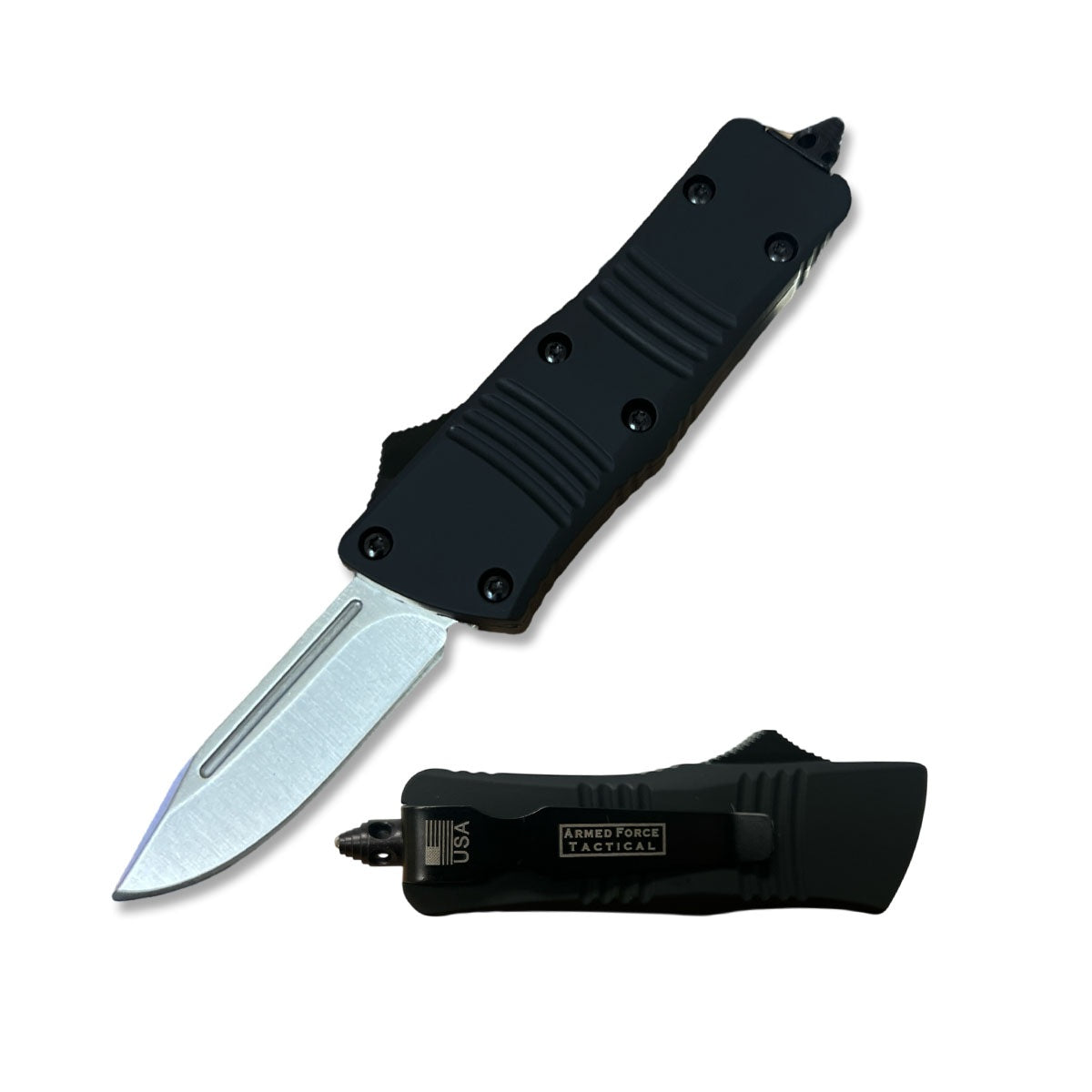 5.5" Wasp Mini Automatic OTF Knife Drop Point Blade - TOPHATTER'S ARMORY DEALS Collectible Weapons - Tophatter Daily Deals