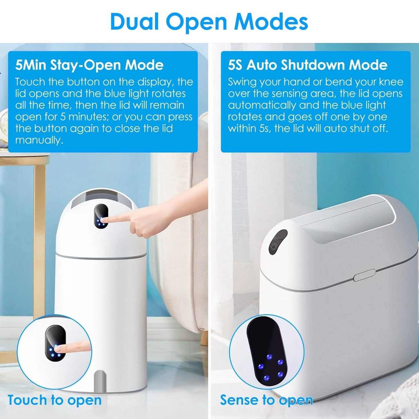 2.38 Gal/9L Automatic Trash Can Household Appliances - Tophatter Daily Deals