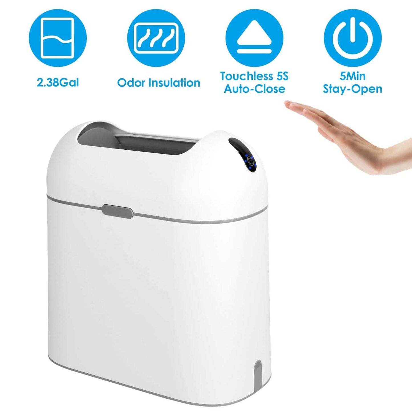 2.38 Gal/9L Automatic Trash Can Household Appliances - Tophatter Daily Deals