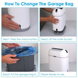 2.38 Gal/9L Automatic Trash Can Household Appliances - Tophatter Daily Deals