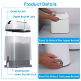 2.38 Gal/9L Automatic Trash Can Household Appliances - Tophatter Daily Deals