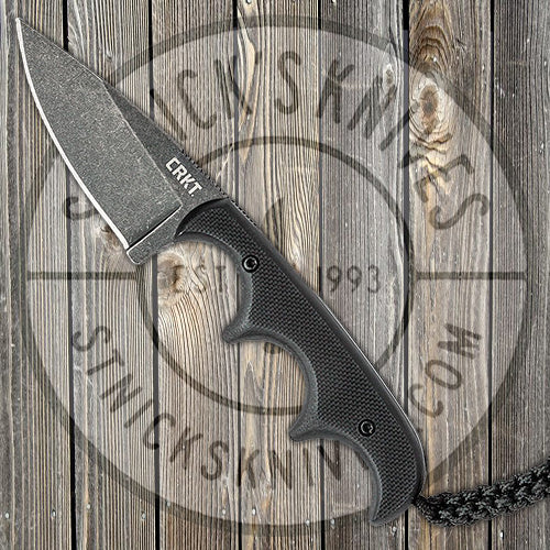 CRKT Folts Minimalist - Drop Point Neck Knife - Black G-10 - 2384K Knives - Tophatter Daily Deals