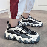 Breathable mesh shoes daddy shoes Black grey3328 0 - Tophatter Daily Deals