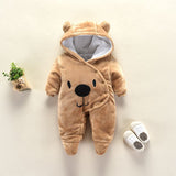 Autumn and winter newborn climbing suit Browna 0 - Tophatter Daily Deals
