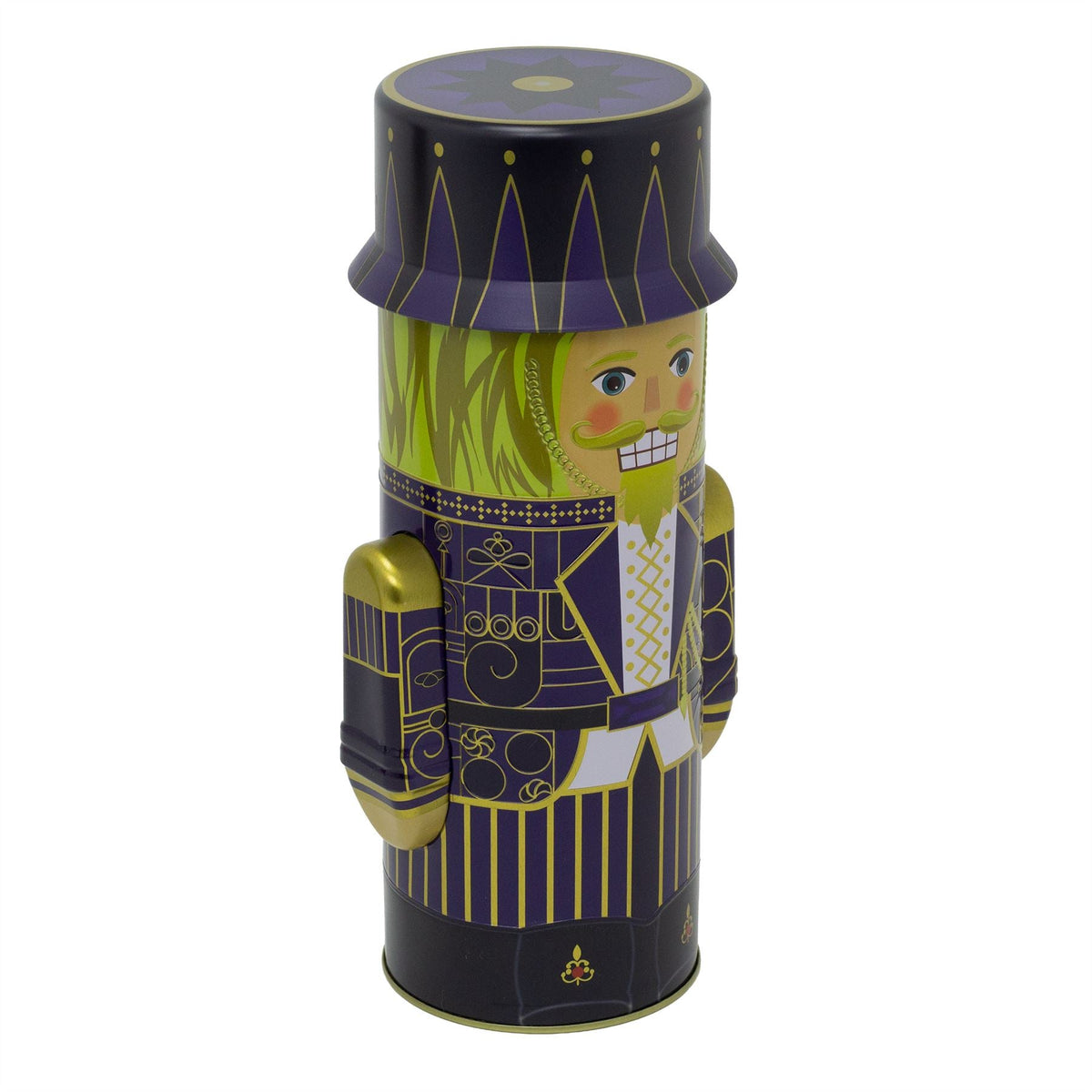 Christmas Nutcracker Cookie & Biscuit Tin | 3D Nutcracker Soldier Storage Tin Biscuit Tin - Tophatter Daily Deals