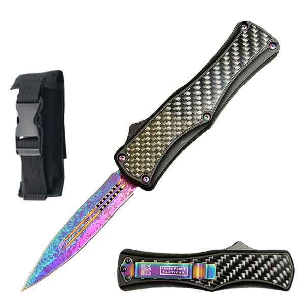7.75" Titanium Blade Out Of The Front Automatic Knife - TOPHATTER'S ARMORY DEALS Collectible Weapons - Tophatter Daily Deals
