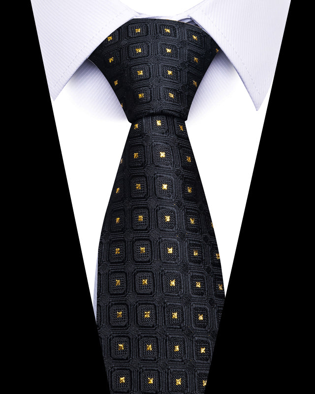 Men's Neckties - Formal Classic Patterned Tie (50 Style Options) Textured Square Check Belts & Ties - Tophatter Daily Deals