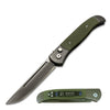 4.5" Closed Everyday Carry Clip Point Auto Switchblade Knife Green G10 - TOPHATTER'S ARMORY DEALS Collectible Weapons - Tophatter Daily Deals