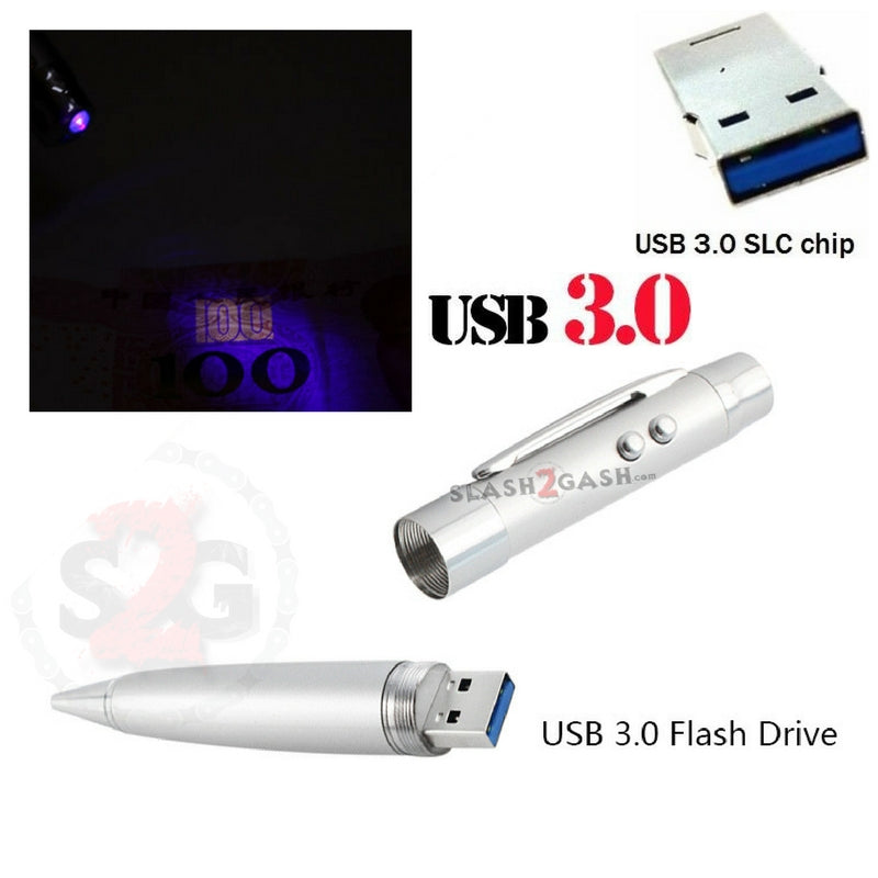 5-in-1 Multi Function Pen w/Laser 2 Lights USB Flash Drive 3.0 10x FASTER! USB Flash Drive - Tophatter Daily Deals