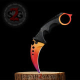 Radiant Fade 2pc Set CSGO Butterfly Knife + Elite Karambit SAVE $10 Knife-Balisong - Tophatter Daily Deals