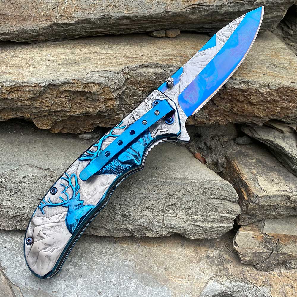 Fantastic Reindeer Folding Knife - Tophatter Daily Deals