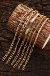 Gold Multi Layered Adjustable Chain Bracelet Set Bracelets - Tophatter Daily Deals